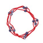 QUANG indaco batik collana 3